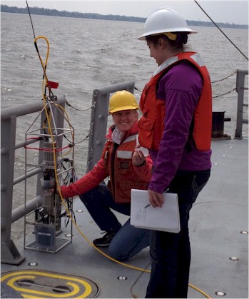 Testing deep-sea sensor platform.